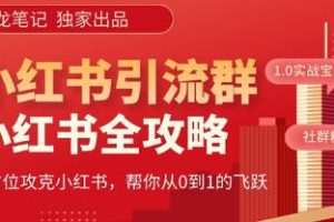 白龙分享《小红书运营与引流全面指南》：实现每日100位高质量粉丝增长