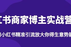 运用小红书提升业务影响力:《小红书商家博主精准引流实战营4.0》