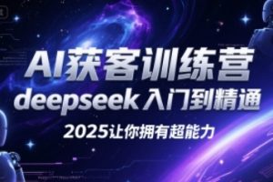 AI获客训练营，deepseek入门到精通