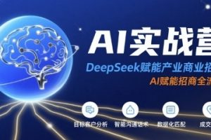 AI实战营，DeepSeek赋能产业商业招商