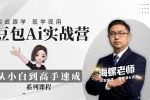 【第9706期】豆包AI实战营：从零开始到精通31节视频教程