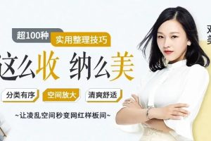 【副业2392期】收纳师项目：超100种收纳方法，快速进阶收纳师（12课时高清视频）