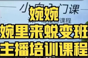 【第6319期】婉婉·婉里来蜕变班(主播培训课)全方位理解底层逻辑并灵活运用