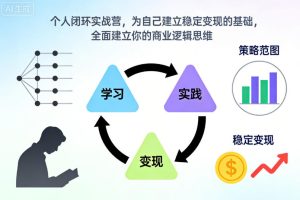 【第9670期】个人闭环实战营，为自己建立稳定变现的基础，全面建立你的商业逻辑思维