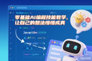 【第9659期】零基础Ai编程技能教学，让自己的想法慢慢成真