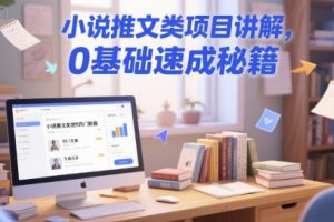 【第9516期】小说推文类项目讲解0基础速成秘籍
