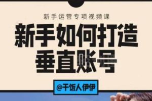 【副业2296期】干饭人伊伊：新手如何打造抖音垂直账号，标准流程搭建基础账号