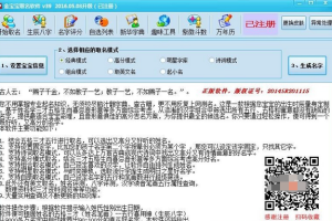 【软件工具】亲测可用 最新某宝卖的宝宝取名软件已注册版