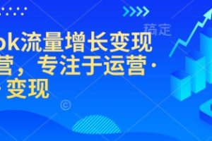 【第8958期】TikTok流量增长变现训练营，专注于运营·涨粉·变现