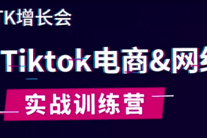 【副业2127期】TK增长会-抖音国际版TikTok海外短视频新手实战训练营
