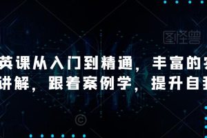 【第4921期】AI人工智能可以做什么:AI精英课从入门到精通,丰富的实战案例讲解全套教程