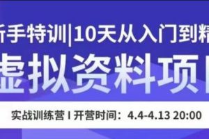 【第4682期】虚拟资源项目：10天从入门到精通，保姆级虚拟资源项目实操教学