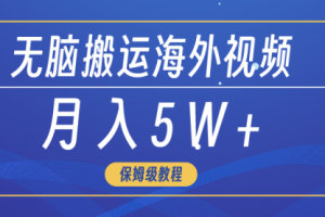 【第7150期】无脑搬运海外Tiktok短视频,3分钟上手0门槛,月入5W+