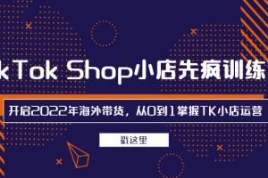 【副业2890期】tiktok小店怎么卖货：2022年海外带货，从0到1掌握tiktok小店运营