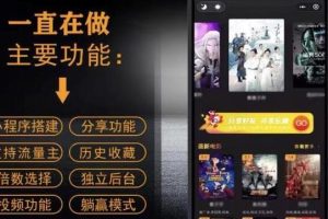 【副业3753】影视小程序源码：影视小程序搭建教程，号称日入300＋【源码+教程】