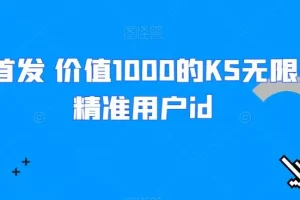 【第5741期】快手采集软件：全网首发价值1000，KS无限采集精准用户id