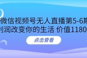 【副业3621】视频号无人直播怎么弄：微信视频号无人直播实战教程第5-6期