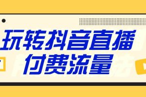 【副业2452期】点金手：抖音直播付费流量高效投放（视频课）