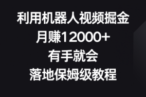 【第6949期】利用AI机器人视频号掘金，月赚12000+，有手就会，落地保姆级教程