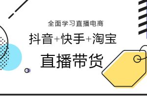 【副业2592期】直播带货平台玩法：抖音+快手+淘宝直播带货教程（29节视频）