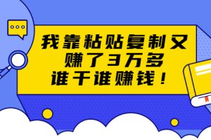 【1964期】方法揭秘粘贴复制赚钱术，月入20万的项目