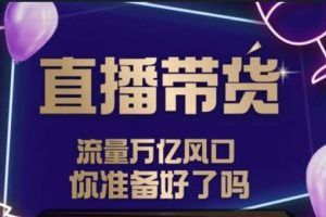 【副业2944期】如何做直播带货赚钱：DY赋能系统星课程，直播流量万亿风口