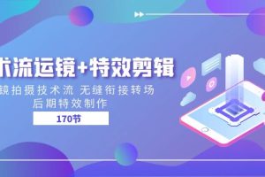 【第8707期】技术流运镜+特效剪辑 运镜拍摄技术流 无缝衔接转场 后期特效制作