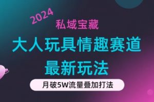 【第7999期】私域宝藏：大人玩具情趣赛道合规新玩法，零投入，私域超高流量成单率高