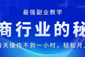 【第7982期】电商行业的秘密，新手每天操作不到一小时，月入过万