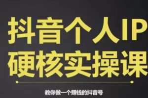 【第5772期】抖音个人ip怎么打造：个人IP赚钱实战课，商业定位，流量打造，短视频变现