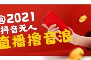 【副业2034期】2021抖音无人直播撸音浪-详细操作视频教程+软件
