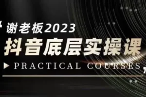 【第5637期】抖音怎么赚钱：2023抖音底层实操课，打造短视频的底层认知