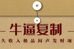 【副业1944期】毛小白：牛逼复制赚钱术，持久收入极品闷声发财项目