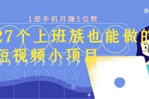【副业2329期】上班族也可做的27个副业项目-实战高清视频课程