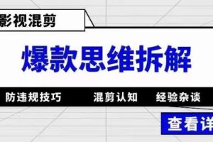【第4631期】影视混剪怎么过原创：从混剪认知到0粉起号案例，影视混剪爆款思维拆解