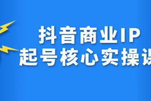 【副业2781期】抖音起号商业IP核心实操课:算法,流量,内容,架构,变现