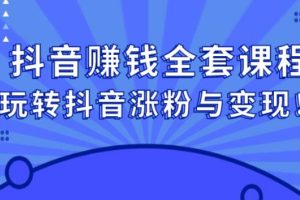 【副业2830期】抖音赚钱模式全套攻略：玩转抖音赚钱涨粉与变现