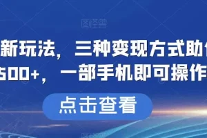 【第5704期】搞笑号怎么赚钱：搞笑号新玩法，一部手机可操作，三种变现方式，日入500+