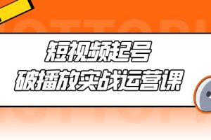 【第4383期】抖音短视频起号方案课：短视频起号·破播放实战运营，通俗易懂带你玩转抖音短视频