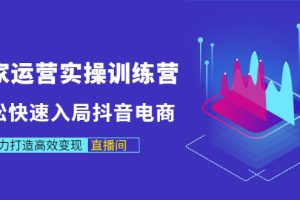 【副业3370期】抖音商家运营技巧：抖音电商商家运营实操，打造高效变现直播间