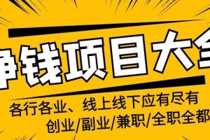 【副业3297期】适合新手的副业：普通人年入百万的39个副业项目（视频教程）