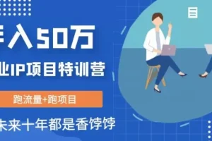 【第6108期】创业项目IP年入50W核心方法，未来10年最值得做的项目【揭秘】