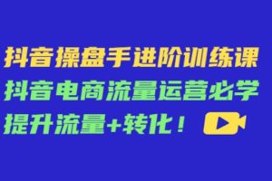【副业3969】抖音电商怎么做：抖音电商流量运营必学，操盘手进阶课