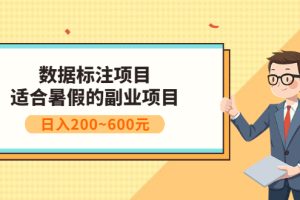 【副业3432期】副业推荐：数据标注项目，适合暑假的副业兼职项目，日入200~600
