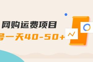 【副业3802】网购运费副业项目，单号一天50+，能够赚到钱的副业项目【详细教程】