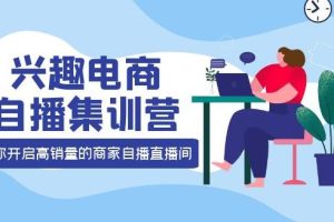 【副业3825】如何做兴趣电商：12种玩法落地实操，兴趣电商自播集训营