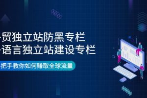 【副业3845】外贸独立站怎么做：外贸独立站防黑专栏+多语言独立站建设专栏