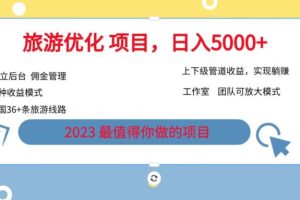 【第5444期】旅游卡项目怎么做：7.22旅游项目最新模式，独立后台+全国35+线路，日入5000+
