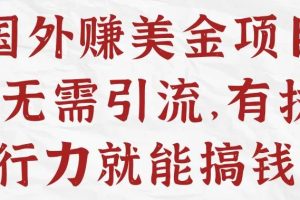【副业3960】赚美金项目：2023国外联盟项目+CPA营销免费流量方法赚钱项目