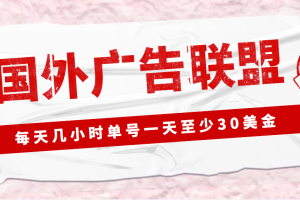【副业4130期】国外广告联盟怎么赚钱:最新国外LEAD广告联盟搬砖全套项目(软件+教程)